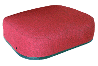 UW81631   Seat Bottom---Red Fabric---Steel Back